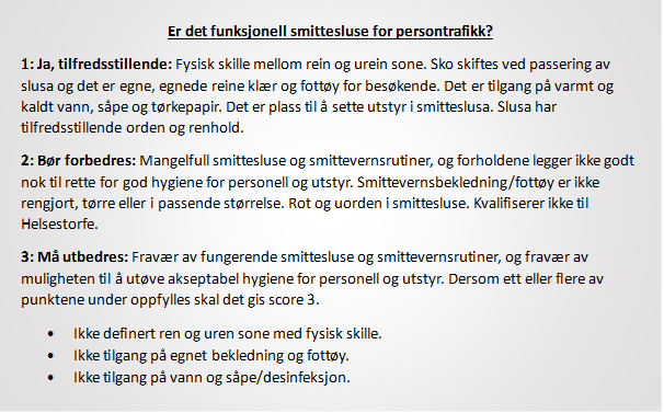 Figuren viser hvilke kriterier som gjelder for score 1, 2 og 3 i DVPstorfe fra 1. mars 2026.